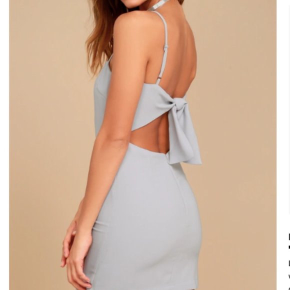 Lulus Toast to Life Grey Mini Dress XS - Picture 1 of 4
